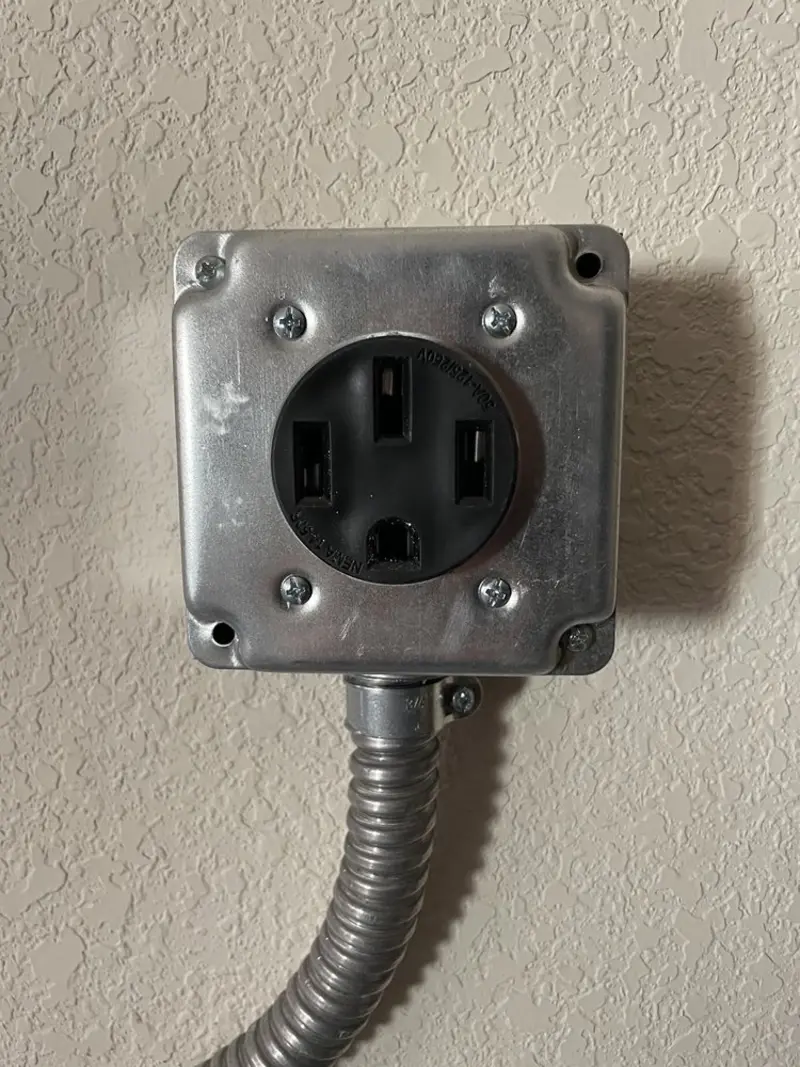 NEMA 14-50 outlet installed for Smart Home Electrical in Metairie