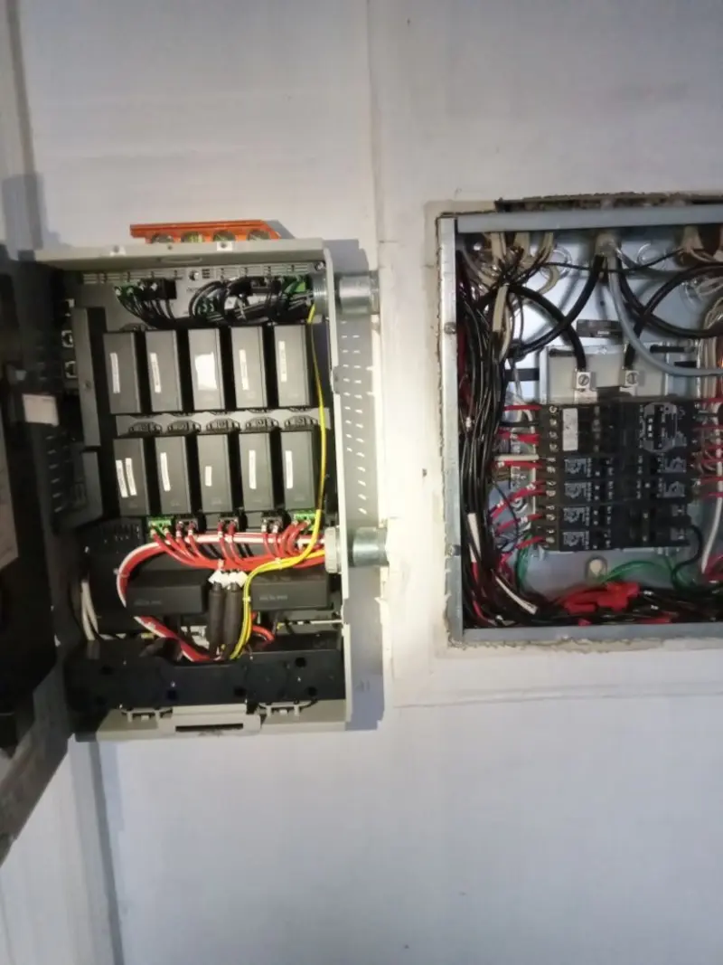 Electrical panel upgrade completed for Security Camera Wiring in Metairie